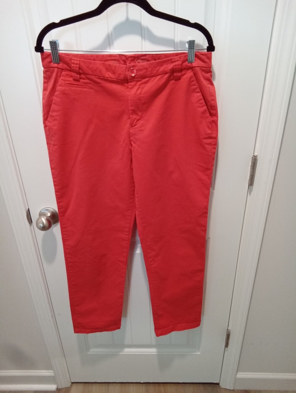 Khakis by Gap Sz 10 Orange Chino Pants  Classic Slim Fit Straight Leg 28" Inseam